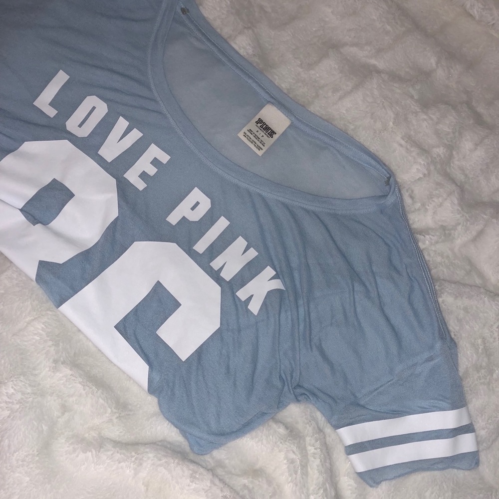 PINK Victoria’s Secret Sheer Jersey Crop Top